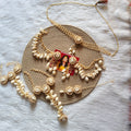 Royal Pearl and Cowrie Shell Haldi Jewellery Set for Haldi and Mehendi Ceremony